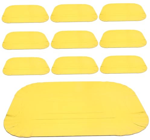 ROMISBABA 10 piezas Platos Desechables Dorados Bandejas de Papel de Aluminio Vajilla Llana para Banquetes Fiesta y Catering