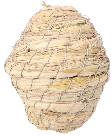 FIXOSHEE Nibbling aus Natürlichem Gras Langlebiger Ball für Meerschweinchen Kaninchen Hamster und Chinchilla Sicheres Kauspielzeug für Kleine Haustiere Natürliche Knabberbeschäftigung