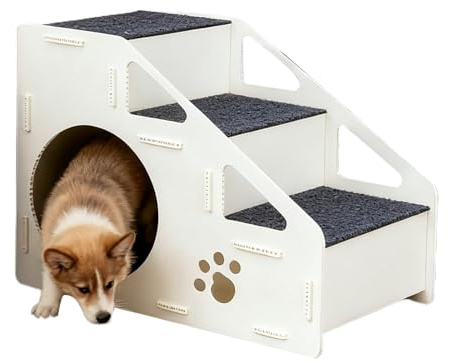 Hundetreppen Für Das Bett 2-In-1 Klappbare rutschfeste Rampe