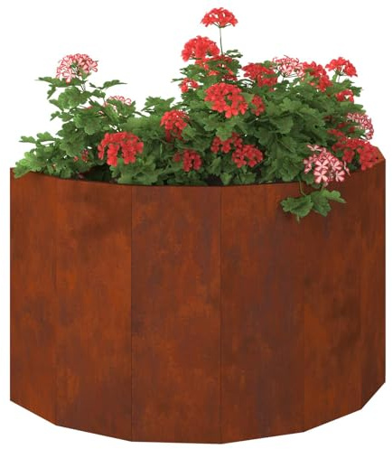 vidaXL Pflanzkübel Rostig 90 x 45 x 50 cm Wetterfeststahl