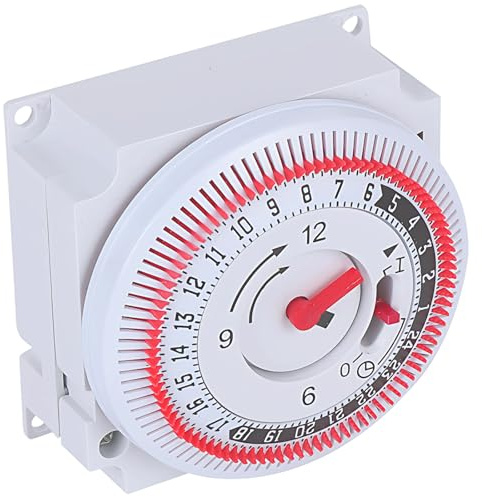 24 Hour Energy Saving Switch –Immersion Heater Timers Switch, Central Heating Timer, Timer Light Switchs, Energy Saving Control, Easy Installation, 16a Indoor In-Wall For Home, Home Appliance, Pumps