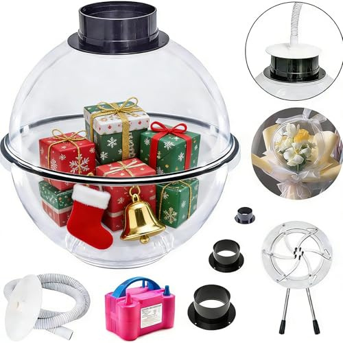 Balloon Stuffing Machine Kit with Electric Air Pump & Expander Tool, 14.9 Balloon Filler for Gift Wrapping, Wedding & Birthday Party Decoration one set