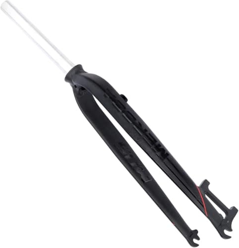 CUCKQUIC Fourche Rigide de VTT en Alliage d'aluminium, 26/27,5/29 Pouces, Tube Droit sans Filetage de 28,6 mm, légère, 1-1/8 Pouce A