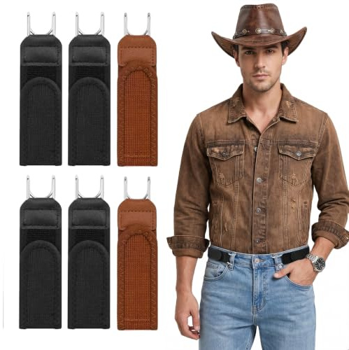 ZORVENIX Cinturones Sin Hebilla Para Hombre Y Mujer, Cinturón Elástico Ajustable Invisible Con Gancho De Metal Para Vaqueros Y Trabajo Al Aire Libre