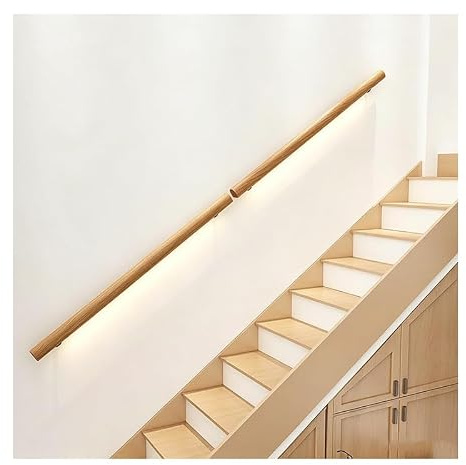 Corrimano a LED per scale Kit di ringhiera in alluminio per interni ed esterni, sicurezza notturna