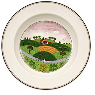Villeroy & Boch 10-2337-2707 Assiette Creuse Porcelaine Vert 22,6 x 22,9 x 9,5 cm 1 Assiette