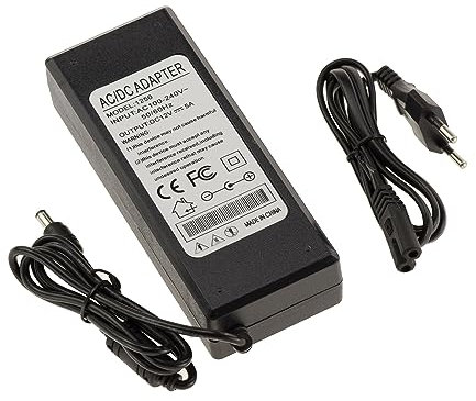 KALEA-INFORMATIQUE Alimentazione esterna da 220V a 12V DC 5A con connettore 2,5mm x 5,5mm (diametri interno/esterno)