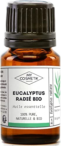 MY COSMETIK - Ätherisches Eukalyptus-Radiata-Öl - Aus biologischem Anbau - HEBBD/HECT-chemotypisiert - 100% rein und natürlich - ECOCERT-zertifiziert - 5 ml