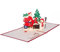 3D KARTE Cooler Weihnachtsmann I Pop-Up Karte als Gutschein oder Weihnachtskarte I Klappkarte zu Weihnachten