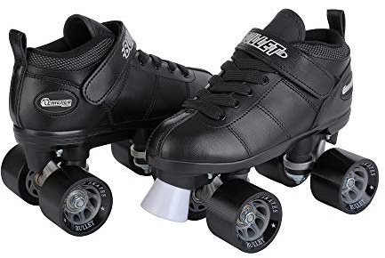 National Sporting Goods Chicago Bullet Herren Speed Rollschuhe, Schwarz, Größe 38