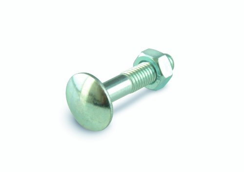 suki 25 Stück Schlossschraube M 8 x 40 mm verzinkt 4.6 Teilgewinde DIN 603, 6112040
