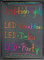 LED-Highlights Deko Leuchtschild Reklame Tafel 80 x 60 cm mit Fernbedienung und 8 Neon Stifte Leuchttafel Werbeschild Buchstaben Bunt Beschreibbar Leuchtreklame Licht Box