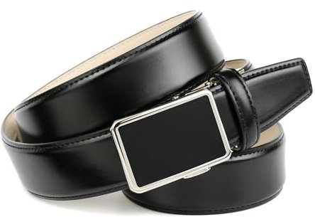 Anthoni Crown Herren 17010 Gürtel, Schwarz (Schwarz 010), 105