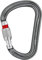 PETZL William M36A SL Karabiner, Aluminium, Größe: Schraubverriegelung, silber, 28 mm