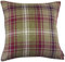 McAlister Textiles Angus | Kissenbezug für Sofakissen in Maulbeere Violett | 43 x 43cm | gewobenes Kariertes Tartan Muster | schottischer Landhausstil