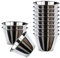 Space Home - 12 Flaneras Individuales - Flaneras de Acero Inoxidable - Flaneros Individuales Acero Inoxidable - Flaneras Pequeñas - Flanero Individual - Set de 12-7 cm