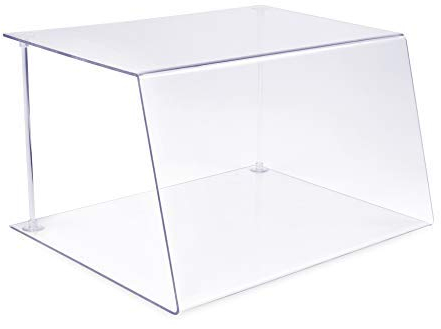 A+H vitrine de protection alimentaire Type1 - vitrine comptoir - vitrine à pâtisseries gastronomique en PETG - comptoir de vente et a gâteaux - Longueur 120 cm/épaisseur 6 mm