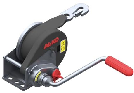 AL-KO- Seilwinde gebremst BASIC • Typ 450 A mit Abrollautomatik • mit 6m Band zum Schleppen bis 450kg