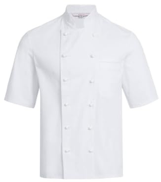 GREIFF Gastro Moda Cuisine Herren Basic-Kochjacke Kurzarm