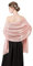 olyrjie Foulards en mousseline de soie douce pour robes de soirée, châles de mariage, écharpes de mariée pour femme, rose poudré, taille unique