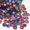 Jollin, Strass termoadesivi con retro piatto, in vetro, adatti come diamanti e gemme, 4,8 mm (20 SS, 576 pezzi, blu-viola (blue blaze))