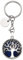 JOVIVI Silver Tree of Life Lapis Lazuli Crystal Healing Reiki Chakra Natural Gemstone Pendant Keyring Keychain Handmade DIY ID Tag Key Ring