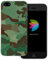 dessana Camouflage transparente Schutzhülle Handy Case Cover Tasche passend für Apple iPhone 5/5S/SE Tarnfarbe Grün