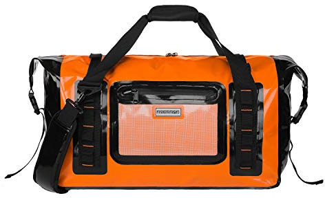 anndora Wasserfeste Reisetasche 50L Sporttasche Segeltasche wasserdicht Orange Dry Bag