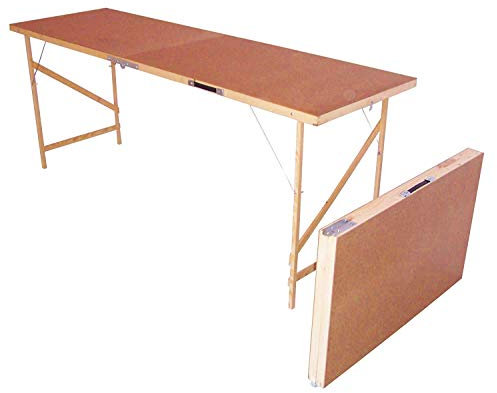 JDSDIY Wooden Hardboard Folding Wallpaper Paste Pasting Table