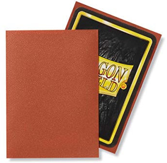 Dragon Shield Matte, Copper 100 Kartenfolien Kartenhüllen Sleeves - für Sammelkarten wie Pokemon Magic - Standardgröße