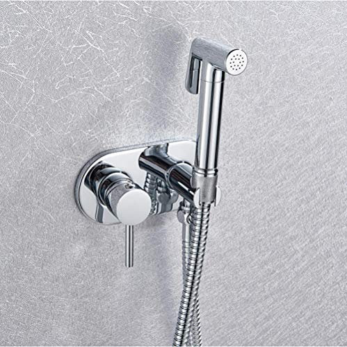 Huin WC a parete rubinetto bidet a mano bagno bidet doccia spruzzatore ottone kit spruzzatore bidet a mano acqua calda e fredda