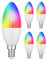 ledscom.de 5 Stück E14 LED RGB Leuchtmittel, Kerze, warmweiß - kaltweiß (2900-6400 K), 5,1 W, 572lm, Smart Home, WLAN, Alexa, matt
