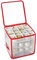 Elex® Christmas Tree 64 Bauble Storage Box With Zip Wrapping Paper Bauble Decoration Holder