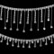 ZoZoMaiy 2 Yards Strass Kette Trim Quaste Kristall Strass Ketten Für Hochzeitskleid Dekoration Bastel DIY Kleidungsstück Nähen Handwerk Hosenkette Hüftkette mit 2 Stilen