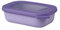 Mepal - Multi Bowl Cirqula Rectangular - Vorratsdose mit Deckel - Geeignet als Luftdichte Aufbewahrungsbox für den Kühlschrank, Mikrowellengeschirr & als Frischhaltedosen - 500 ml - Nordic Lilac