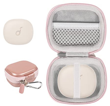 CaseSack Case for Soundcore by Anker Life P3 Noise Cancelling Earbuds (Rose Gold)