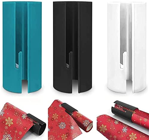 Norhogo 3 Stück Geschenkpapier Cutter, Schneider Werkzeug Weihnacht Papierschneider Tragbare Papierschneider Wrap Paper Safe Trimmer, für Geburtstag Hochzeit DIY Geschenk Valentinstag Verpackung