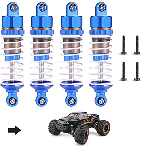 HAIBOXING 1/16 RC Autos Ersatzteile, RC Trufl Aluminiumöl Shocks 4pcs Verbesserte Teile für 16889 & 16890A & 16889A (16HOP1)