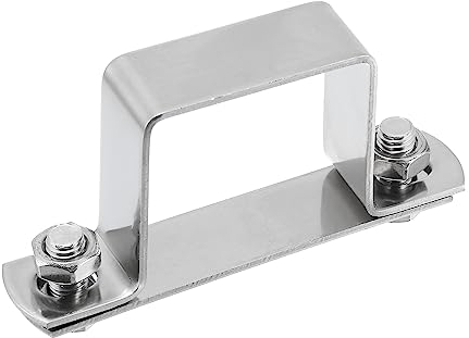 QUARKZMAN U Geformt Verbinder Klammer 45mm x 45mm 304 Edelstahl Edelstahl Stab Sicherheit Halterung Klammern für Tür Fenster Schuppen Geschlossene Stange Halter Strebenkanal Paket von 1