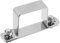 QUARKZMAN U Geformt Verbinder Klammer 45mm x 45mm 304 Edelstahl Edelstahl Stab Sicherheit Halterung Klammern für Tür Fenster Schuppen Geschlossene Stange Halter Strebenkanal Paket von 1