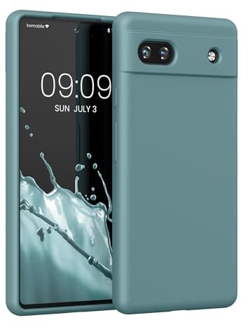 kwmobile Cover per Google Pixel 6a Custodia - Back Case per Smartphone in Silicone TPU - Protezione Gommata - antique stone