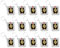 Anlising 15PCS Muslimische Hängende Schlüsselanhänger, Muslim Dekoration Schlüsselanhänger, Muslim Schlüsselbund, Kleine Koran Schlüsselanhänger, für Souvenir Geldbörse Handtasche Ornament (Silber)