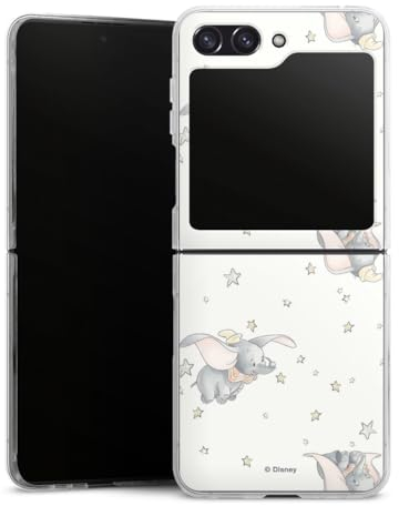 DeinDesign Hard Case kompatibel mit Samsung Galaxy Z Flip 5 Schutzhülle transparent Smartphone Handy Hülle Dumbo Offizielles Lizenzprodukt Disney