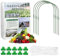 Filet Anti Insectes,2.5 * 5M Filet Protection Jardin Végétal Maille Fine Légumes Maille Filet de Protection Anti Oiseaux avec Tige de Support*4, Collier de Serrage*20 et Clip*10