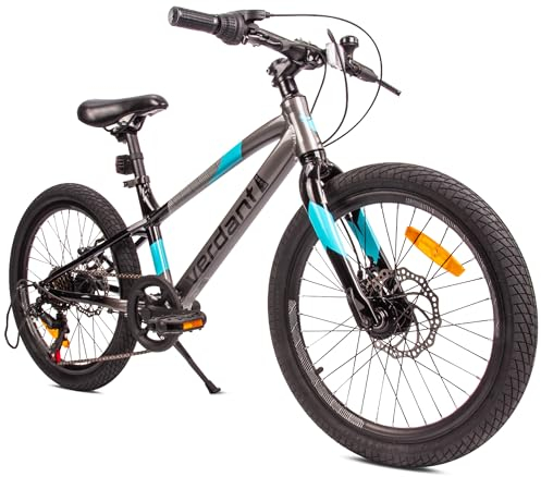 sun baby Kinderfahrrad 20 Zoll Verdant Leicht Alu Bike zur Auswahl Leicht 6 Gang Shimano von 6 bis 10 Jahre verstellbare (Graphitblau)