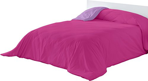 Lucena Cantos Copripiumino 260 x 270 Bicolor Fucsia/Malva)