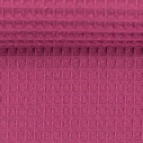 Die Stofftante Waffelpique Nelson | 0,5 m x 150 cm Meterware (beere)