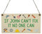 Second Ave Personalised Can't Fix It Office Desk Wooden Hanging Rectangle Sign Plaque Secret Santa Gift