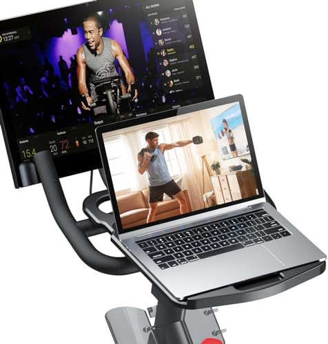KMOUANTS Tabletop Tray Holder for Peloton Bike - Tablets, Laptops, Books, Phones - Riding Work Surface Bike Accessory
