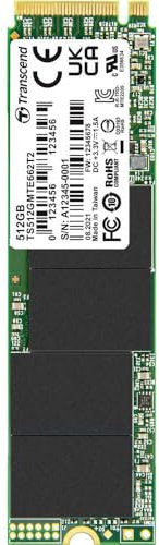 Transcend SSD industrial de 128 GB 3D NAND M.2 NVMe PCIe SSD662T2 Series TS128GMTE662T2